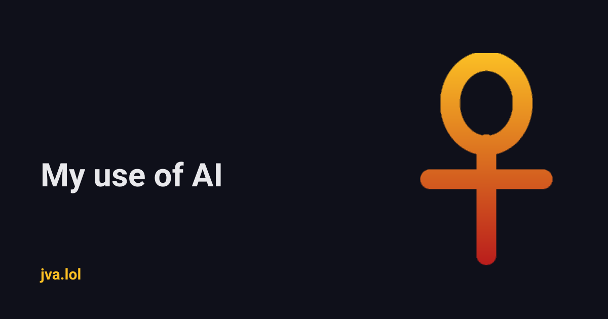 My use of AI